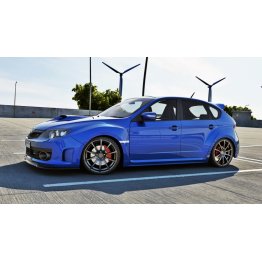 Накладка сплиттер на передний бампер на Subaru Impeza III WRX STI